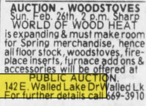 Dick Morris Chevrolet (Walled Lake Chrysler Plymouth) - Feb 1984 World Of Wood Heat Auction